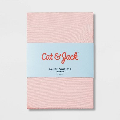 Girls' Dance Footless Tights - Cat & Jack Light Pink XS