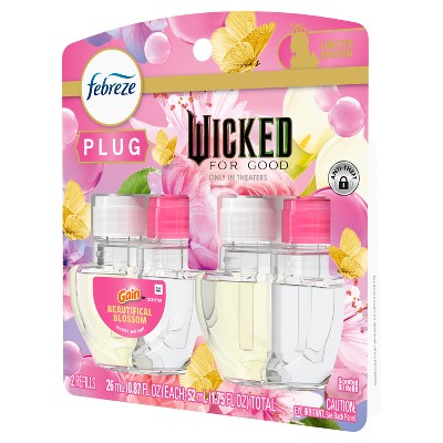 Febreze Plug Dual Refills Wicked Gain Beautifical Blossom Air Freshener - 1.75 fl oz/2ct