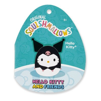 Hello Kitty 8" Squishmallows Plush in Kuromi Hoodie
