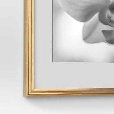 11"x14" Matted to 8"x10" Traditional Value Picture Frame Gold - Room Essentials