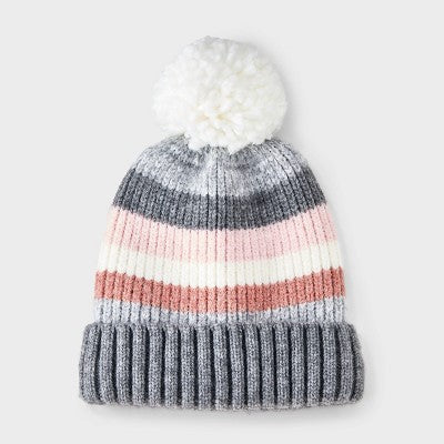 Kids' Marled Striped Beanie Hat - Cat & Jack