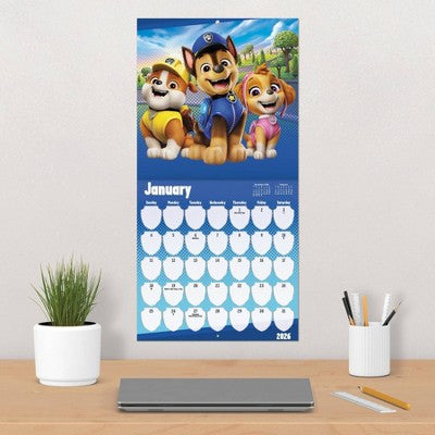 DateWorks 12"x12" 2026 Paw Patrol Wall Calendar