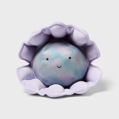 Clam with Pearl Weighted Plush Kids' Throw Pillow Light Purple - Pillowfort