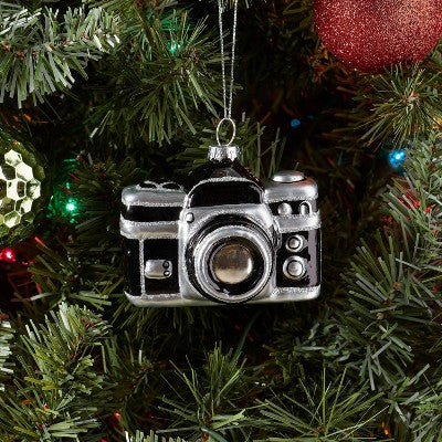 Glass Camera Christmas Tree Ornament - Wondershop