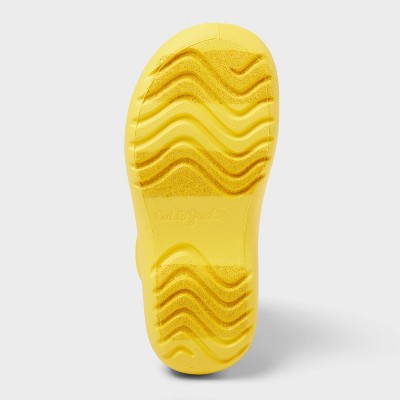 Toddler Eli Rain Boots - Cat & Jack Yellow 11T:Waterproof Pull-On