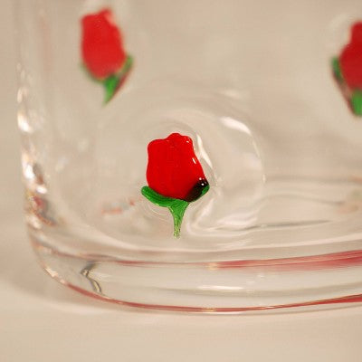 Madison Home 16 fl oz Icon Glass Roses