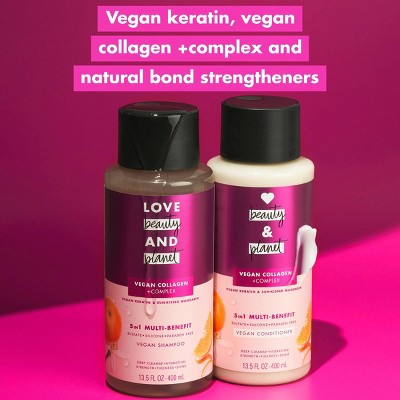 Love Beauty and Planet Vegan Keratin & Sun-Kissed Mandarin Conditioner - 13.5 fl oz