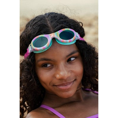 Speedo Kids Junior Glide Print Swim Goggles - Arctic Glass Lani Blur/Jade