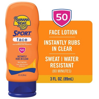 Banana Boat Sport Face Lotion - SPF 50 - 3 fl oz