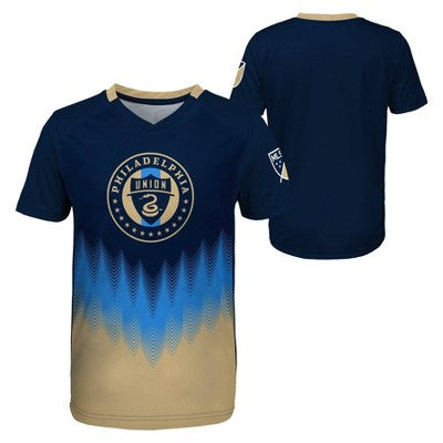 MLS Philadelphia Union Boys' Sublimated Poly Jersey - XS: Team Logo Pullover
