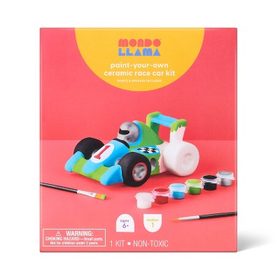 Ceramic Race Car Painting Craft Activity Kit - Mondo Llama (LOCAL PICKUP ONLY)