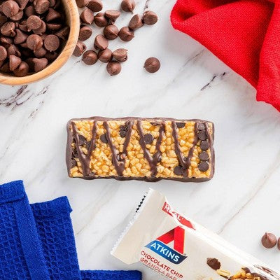 Atkins Chocolate Chip Granola Protein Meal Bar - 5ct/8.47oz