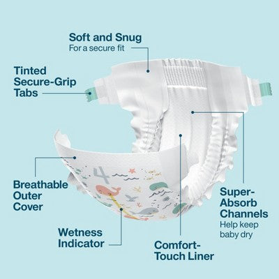 Disposable Diapers - Size 4 - 132ct - up&up