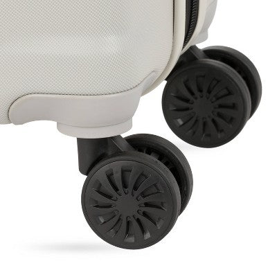 SWISSGEAR Cascade Hardside Carry On Spinner Suitcase - Sustained Gray: Tear-Resistant, 8 Wheels