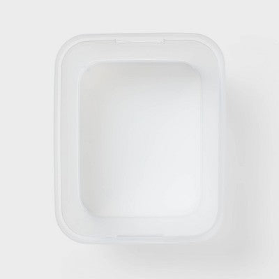 Large Open Storage Bin Clear - Brightroom: Plastic, Portable, Nesting, Universal Storage, 20.4 Volume, 15x12.25x8.25