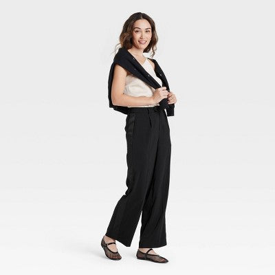 Women's High-Rise Satin Side Striped Straight Trousers 6