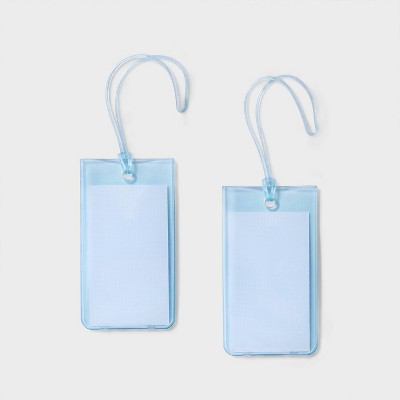 Jelly Luggage Tag Muddy Aqua - Open Story?
