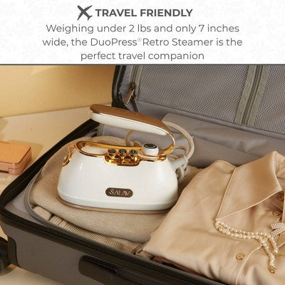 SALAV IS-900 Retro Edition Duopress Steamer and Iron Pearl