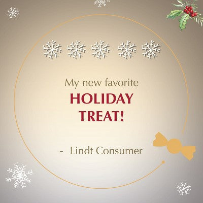 Lindt LINDOR Christmas White Chocolate Peppermint Candy Truffles - 0.8oz