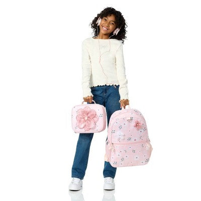 Locker Club Backpack Set with Lunch Box and Headphones - Flower
