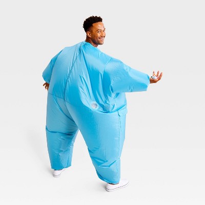 Adult Target Board Halloween Costume Inflatable Jumpsuit - Hyde and EEK! Boutique Blue One Size Fits Most