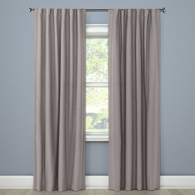 50"x95" Blackout Aruba Window Curtain Panel Stone - Threshold: Recycled Polyester, OEKO-TEX Certified, Lined