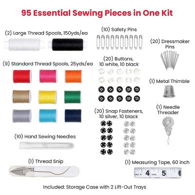 Singer Mini Sew Essentials, 95-Piece Beginner Sewing Kit