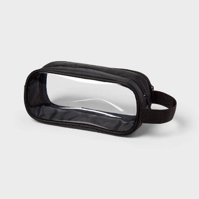 Clear Plastic Pencil Pouch Black - up&up