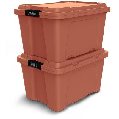 Hefty MAX PRO Storage Tote 18 Gallon - Paprika (LOCAL PICKUP ONLY)