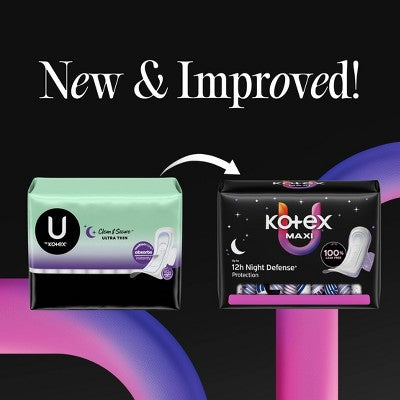 Kotex Maxi Overnight Pads - 39ct