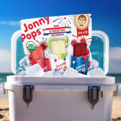 JonnyPops Organic Freezer Red White Blue Pops - 20ct/27 fl oz (LOCAL PICKUP ONLY)