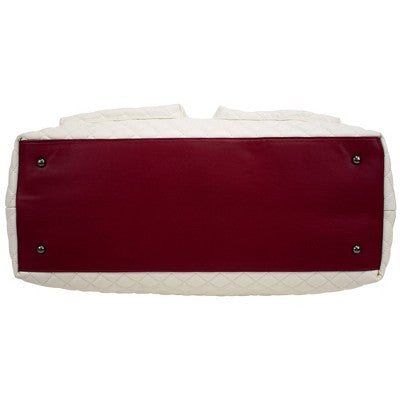 Badgley Mischka Diana Travel Weekender Bag XL - Cream (LOCAL PICKUP ONLY)