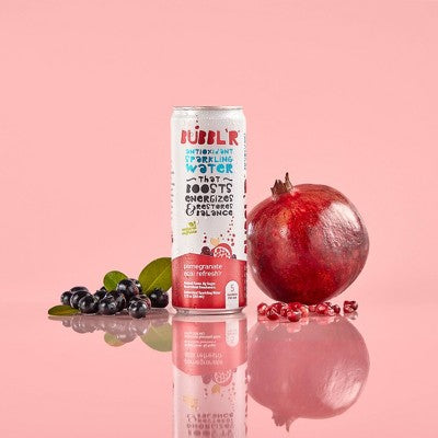 BUBBL'R Pomegranate Acai Refresh'r Antioxidant Sparkling Water - 6pk/12 fl oz Can