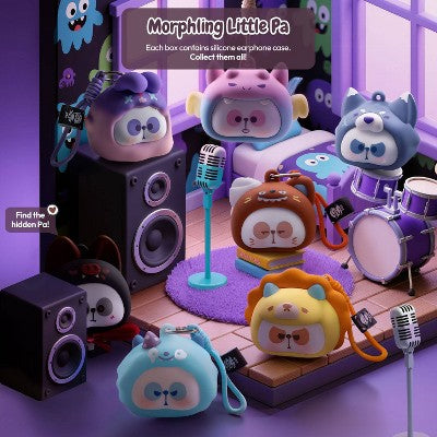 Mr.Pa Morphling Little Pa Series Silicone Case for Wireless Earbuds Blind Box Collectible