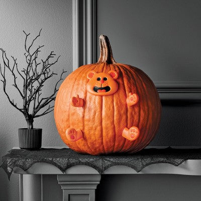 Bear Halloween Pumpkin Push-In Decorating Kit 5ct - Hyde & EEK! Boutique