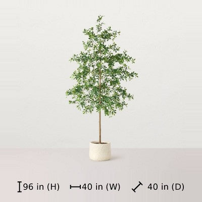 96" Black Olive Artificial Tree - Hearth & Hand with Magnolia (LOCAL PICKUP ONLY)