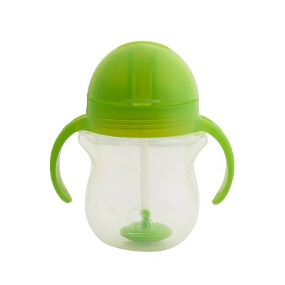 Munchkin 2pk Click Lock Weighted Blue/Green Straw Cup 7oz