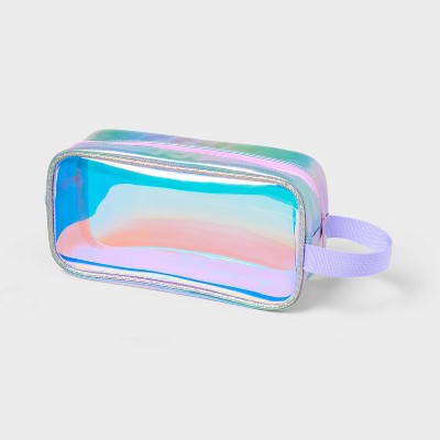 Iridescent Plastic Pencil Pouch Purple - up&up