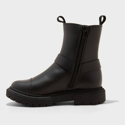 Girls' Crosby Harness Moto Boots - art class Black 5
