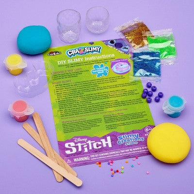 Disney Stitch Slimy Creations Studio: Craft Activity Kit with 46 Pieces for DIY Art