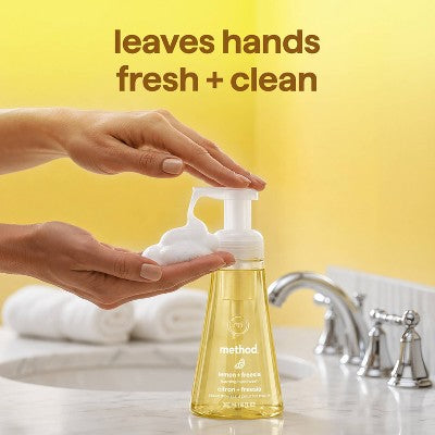 Method Foaming Hand Wash - Lemon + Freesia - 10 fl oz: Paraben-Free, Phthalate-Free, Animal By-Product-Free