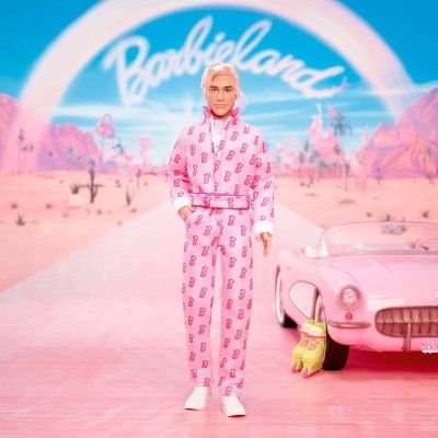Barbie The Movie Ken Collectible Doll, Ryan Gosling as Ken Wearing Pink Jumpsuit