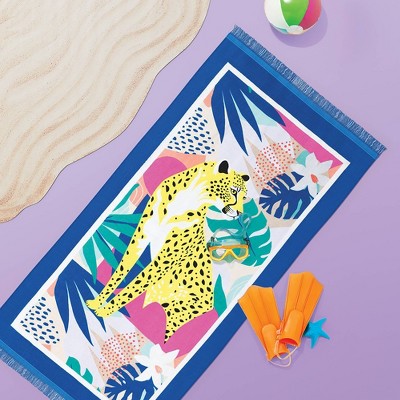 Leopard XL Sand Resist Beach Towel - Sun Squad