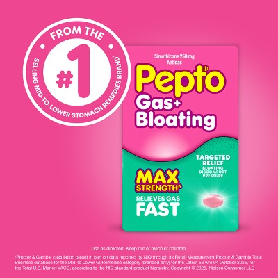 Pepto-Bismol Bloating Relief Swallowable Tablets - 24ct