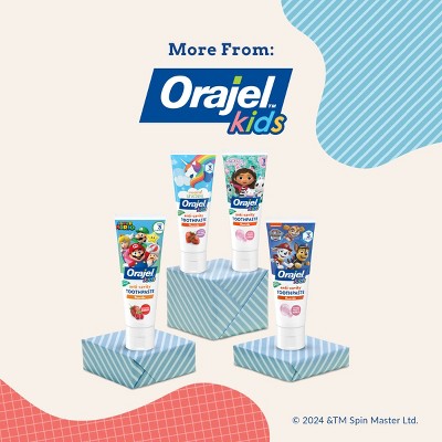 Orajel Kids Paw Patrol Anticavity Fluoride Toothpaste - Fruity Bubble - 4.2oz