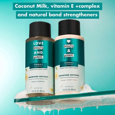 Love Beauty and Planet Coconut Milk and White Jasmine Divine Definition Hair Conditioner - 13.5 fl oz