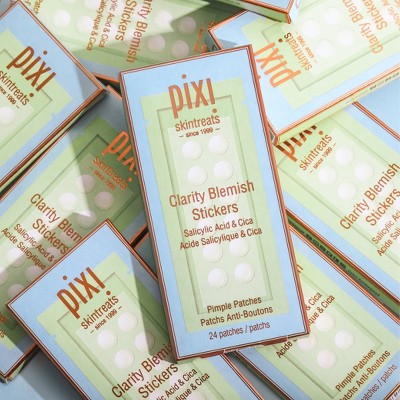 Pixi Clarity Blemish Stickers: Salicylic Acid Facial Treatment for Normal and Acne-Prone Skin, 24 Patches