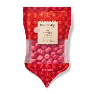 Holiday Red Melting Wafers Microwaveable Bag - 8oz - Favorite Day