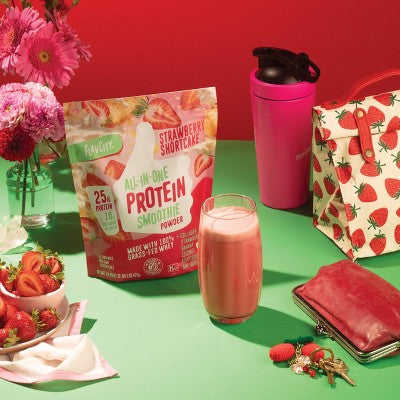 FlavCity Single Serve Protein Smoothie Powder - Strawberry Shortcake - 42.5gms