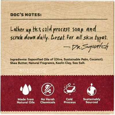 DR. SQUATCH Men's All Natural Bar Soap - Bay Rum - 5oz